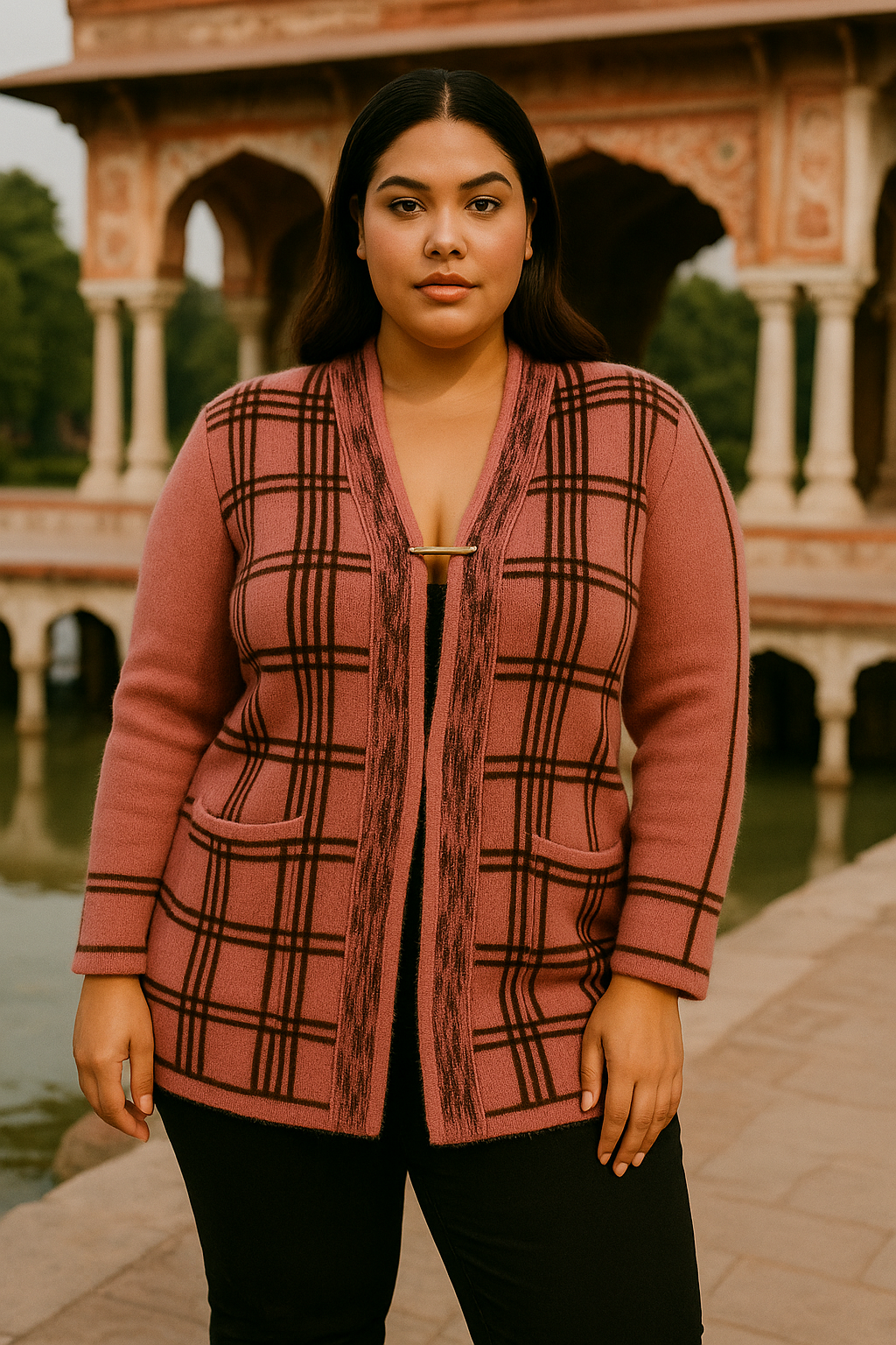 Rose Monarch Wool Set — A Portrait of Power in Softness