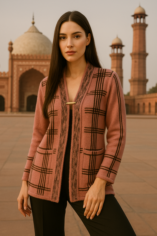 Rose Monarch Wool Set — A Portrait of Power in Softness