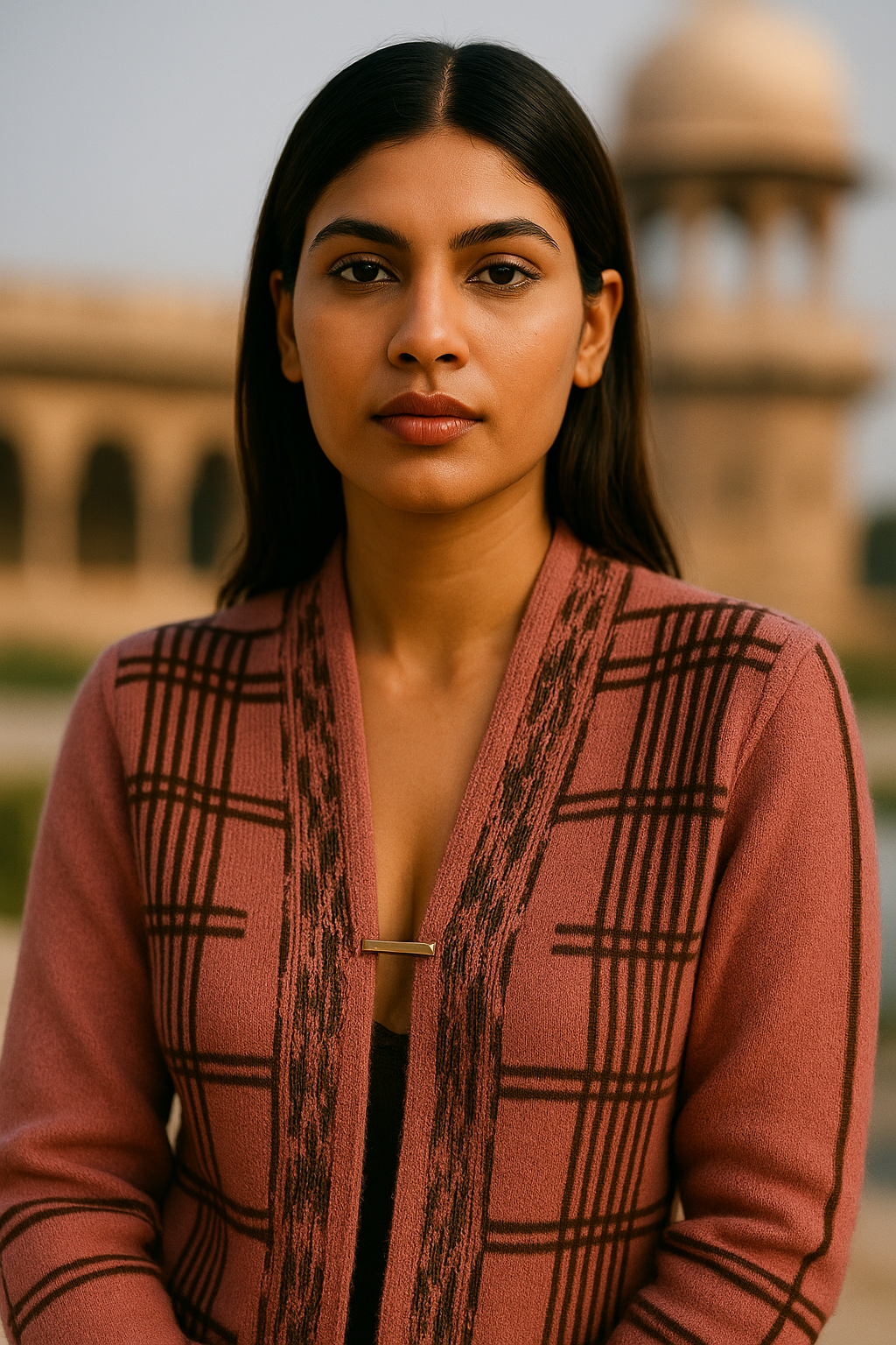 Rose Monarch Wool Set — A Portrait of Power in Softness