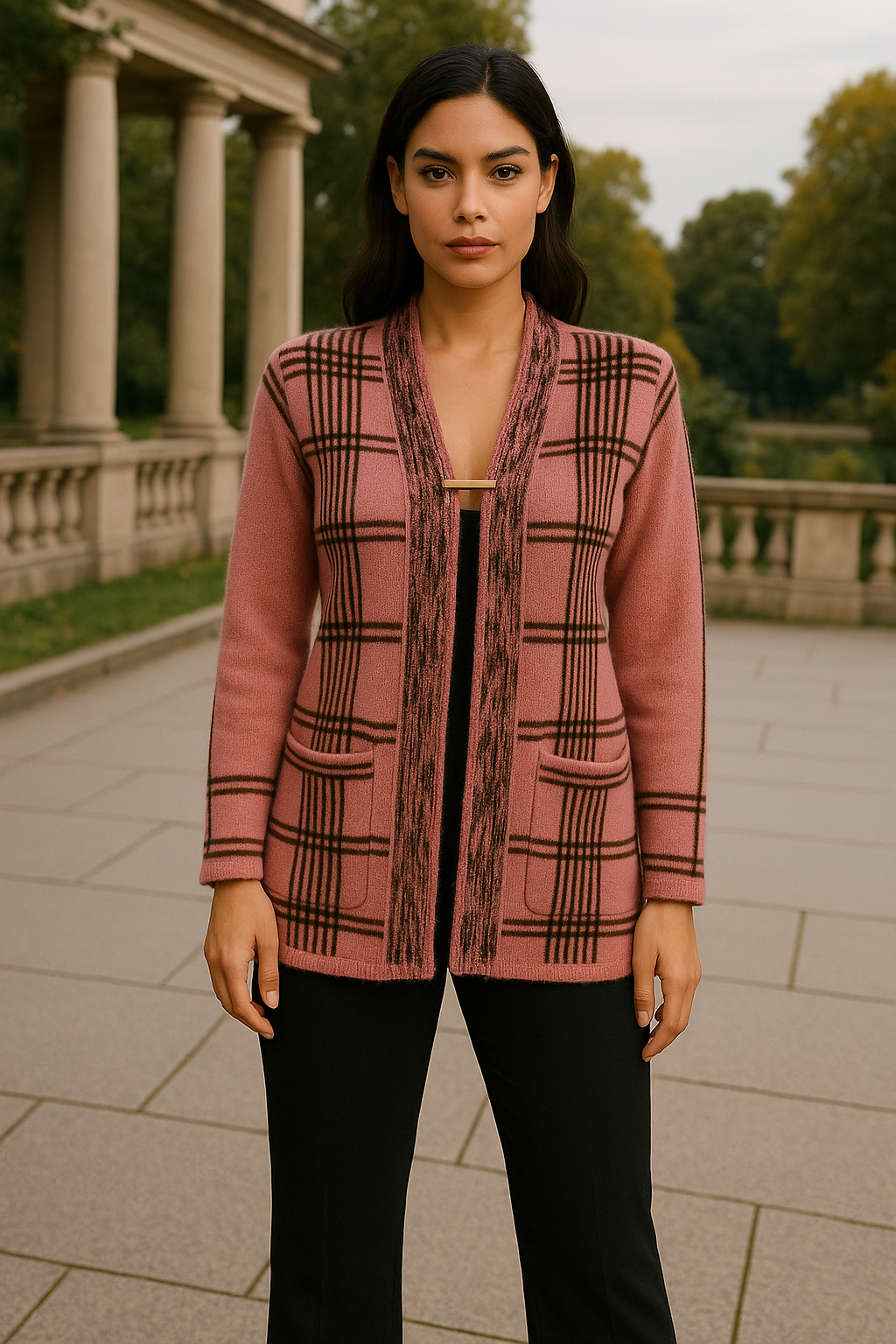 Rose Monarch Wool Set — A Portrait of Power in Softness