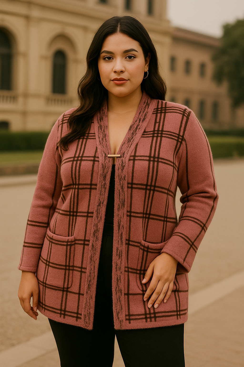 Rose Monarch Wool Set — A Portrait of Power in Softness