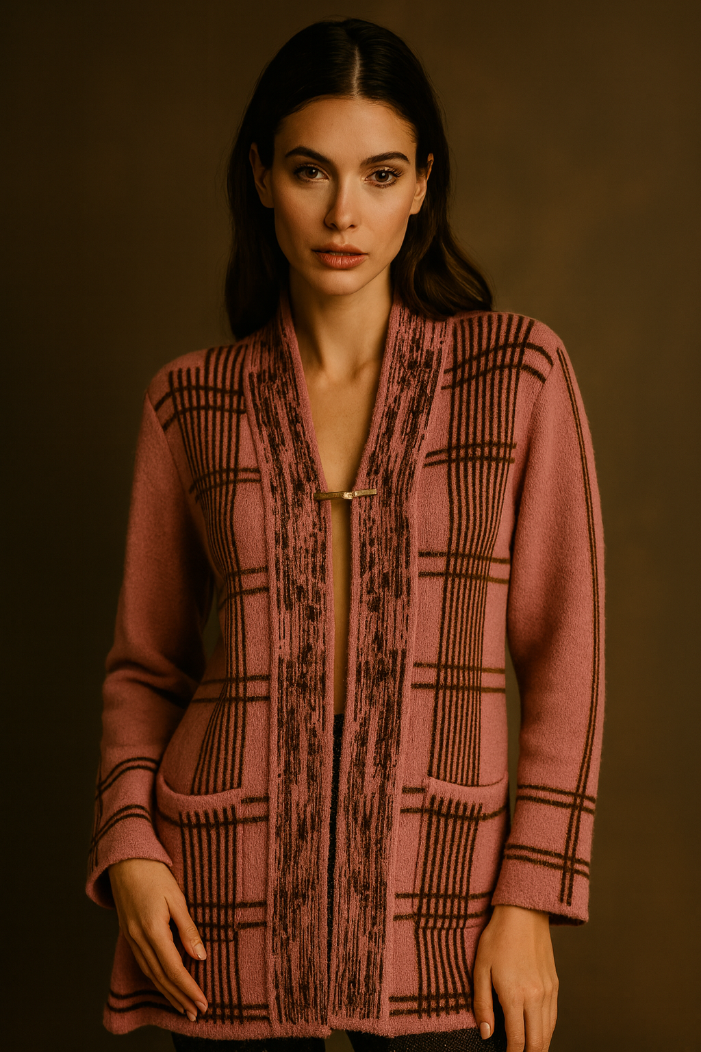 Rose Monarch Wool Set — A Portrait of Power in Softness